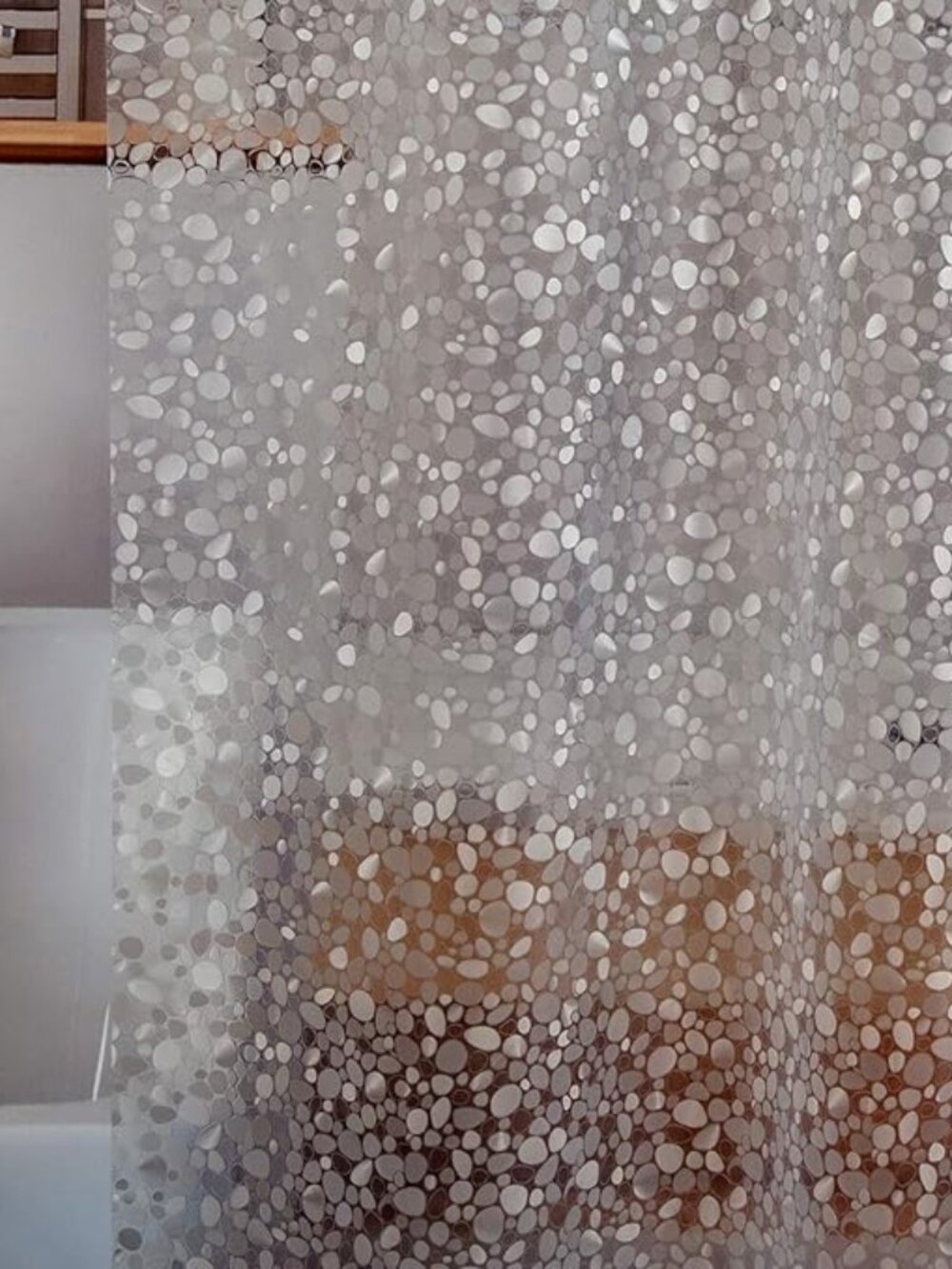Waterproof Shower‎ Curtain Liner 8G EVA Thick Shower Curtain with Heavy